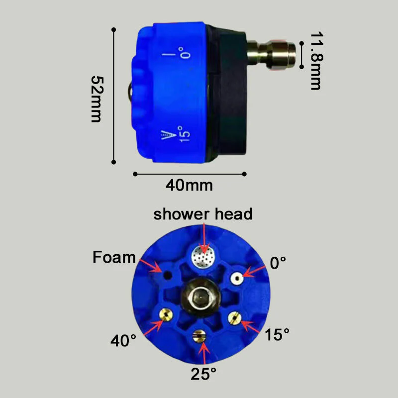 Stainless Steel Multi-Function Power Washer Spray Nozzle - Image 7