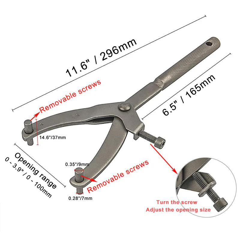 Multi-Functional Y-Shaped Motorcycle Flywheel Wrench - Image 6