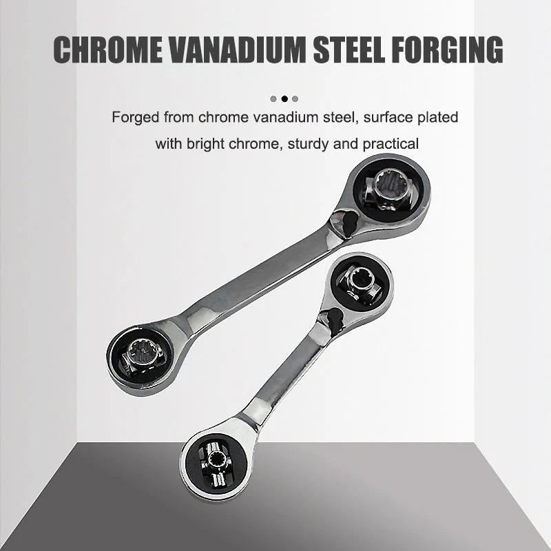 Multifunctional Double-headed Two-way Metric And Inch Socket Ratchet Wrench Quick Dual-use 16-in-1 - Image 9