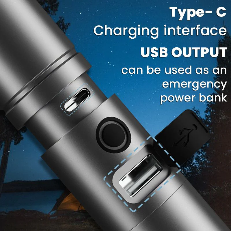 Multifunctional White Laser LED Flashlight - Image 8