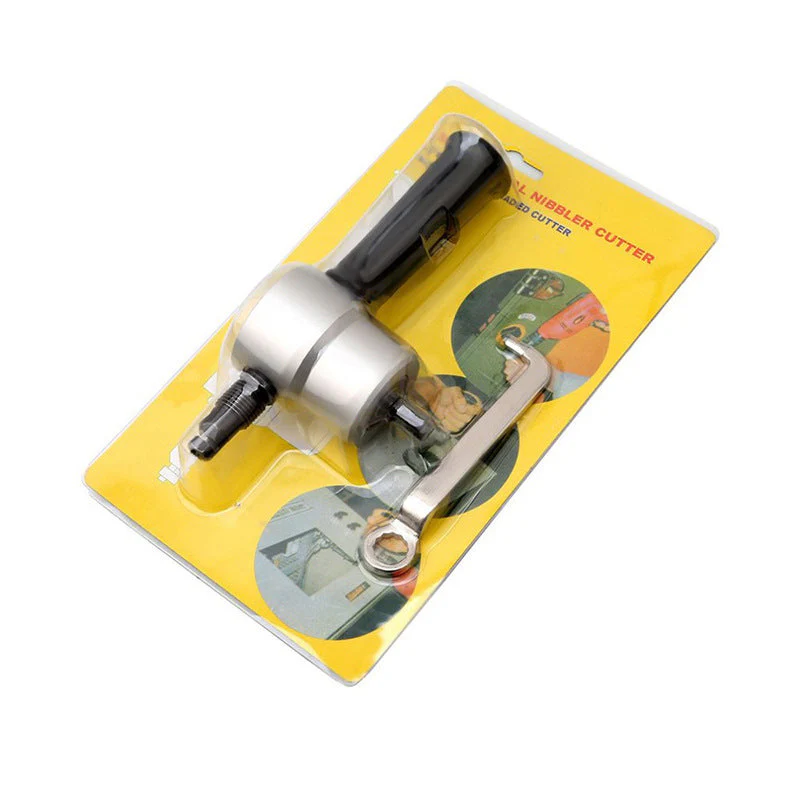 Nibbler cutter drill attachment double head metal plate - Image 5