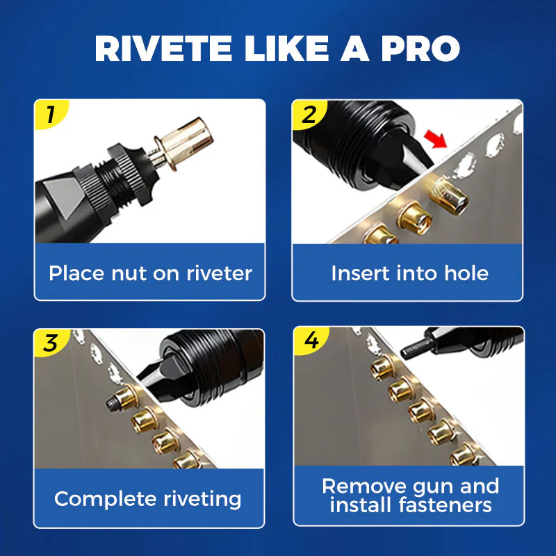 🔥Hot Promotion 50% Off💥Flat Head Threaded Insert Nut Rivet Nuts Set - Image 6