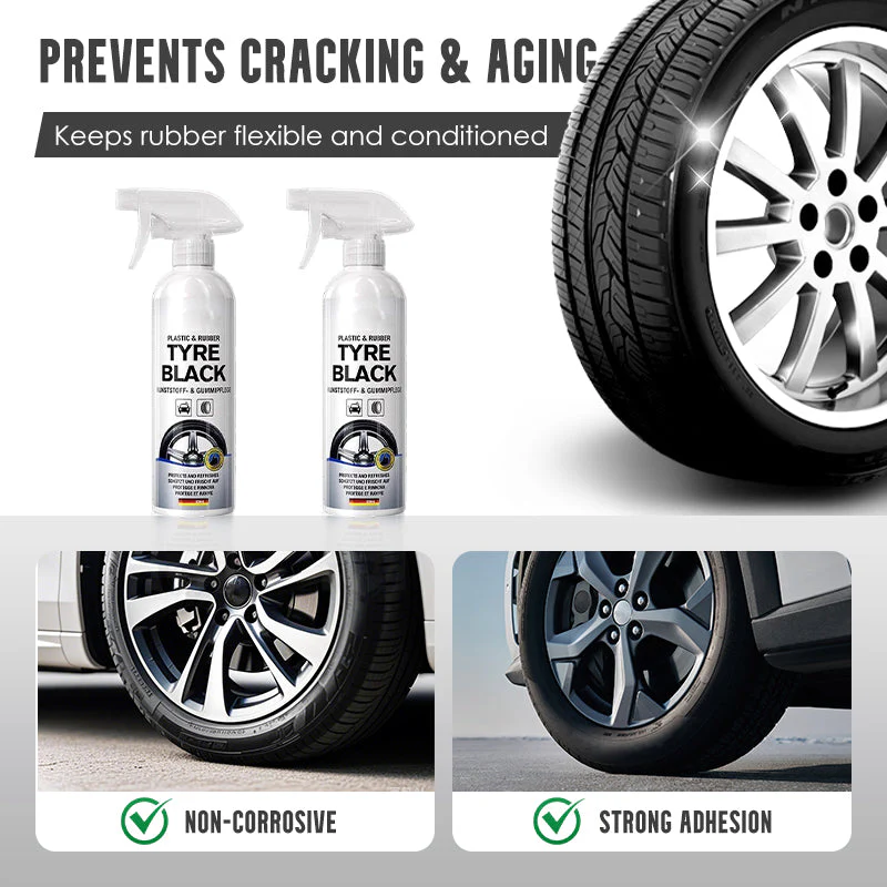 🚗 BUY 3 GET 1 FREE! 🎉 Tire Shine & Protect Spray – Deep Gloss, UV Guard & Anti-Dust ✨📦 - Image 4