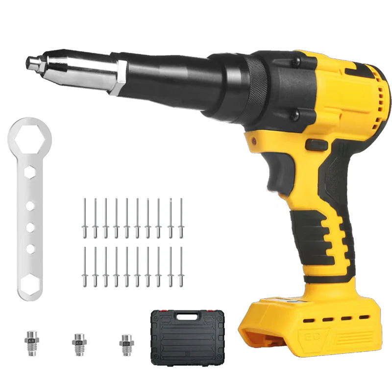 Portable Handheld 21V Brushless Rivet Machine with Aluminum Rivets & Storage Box - Image 11