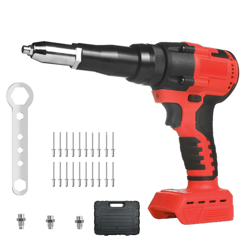 Portable Handheld 21V Brushless Rivet Machine with Aluminum Rivets & Storage Box - Image 12