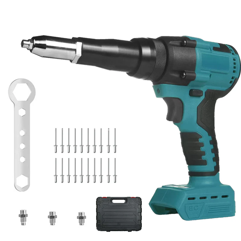 Portable Handheld 21V Brushless Rivet Machine with Aluminum Rivets & Storage Box - Image 13