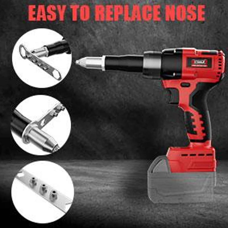 Portable Handheld 21V Brushless Rivet Machine with Aluminum Rivets & Storage Box - Image 3