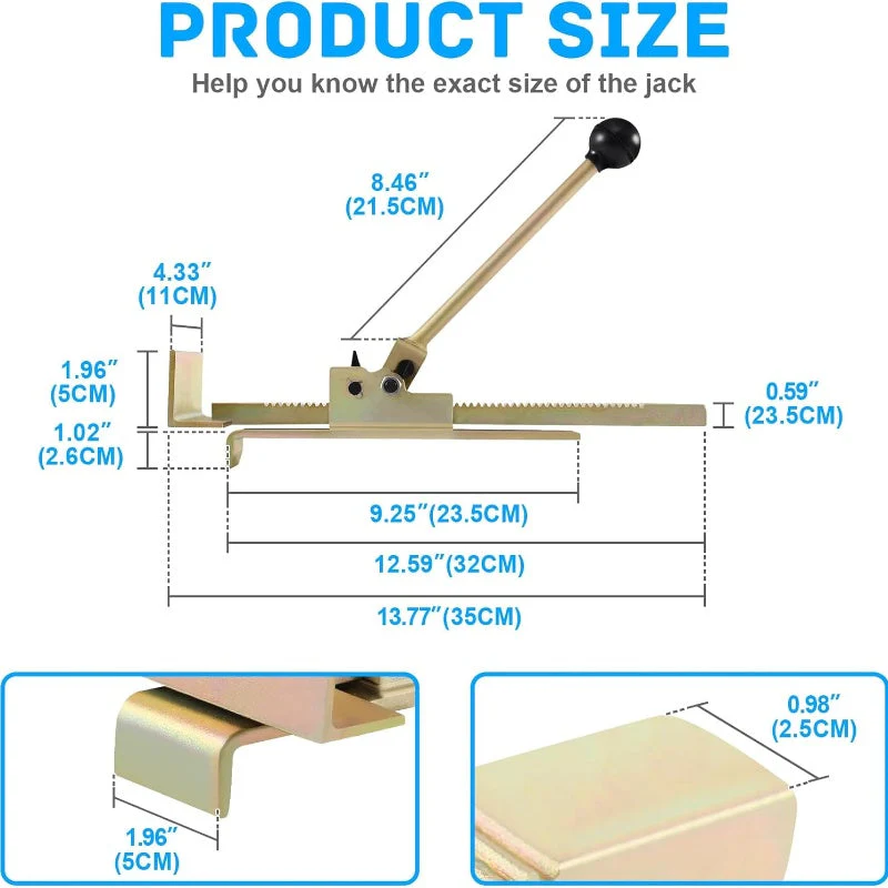 Professional Ratcheting Hardwood Plank Jack - Image 7