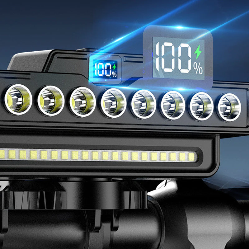 Rechargeable 28-LED Bicycle Headlight with Horn - Image 10