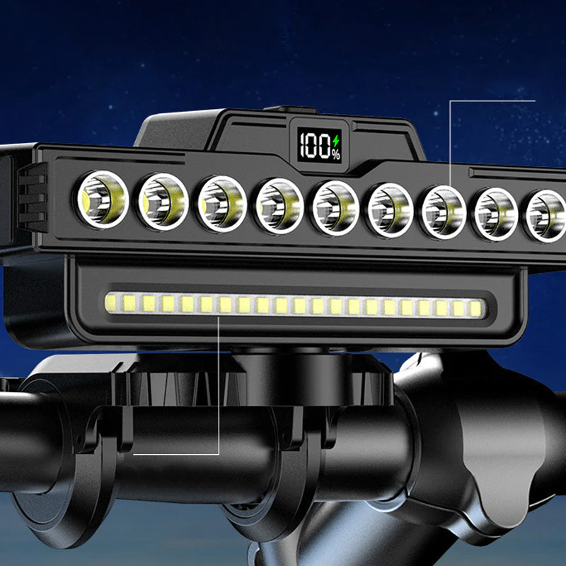 Rechargeable 28-LED Bicycle Headlight with Horn - Image 2