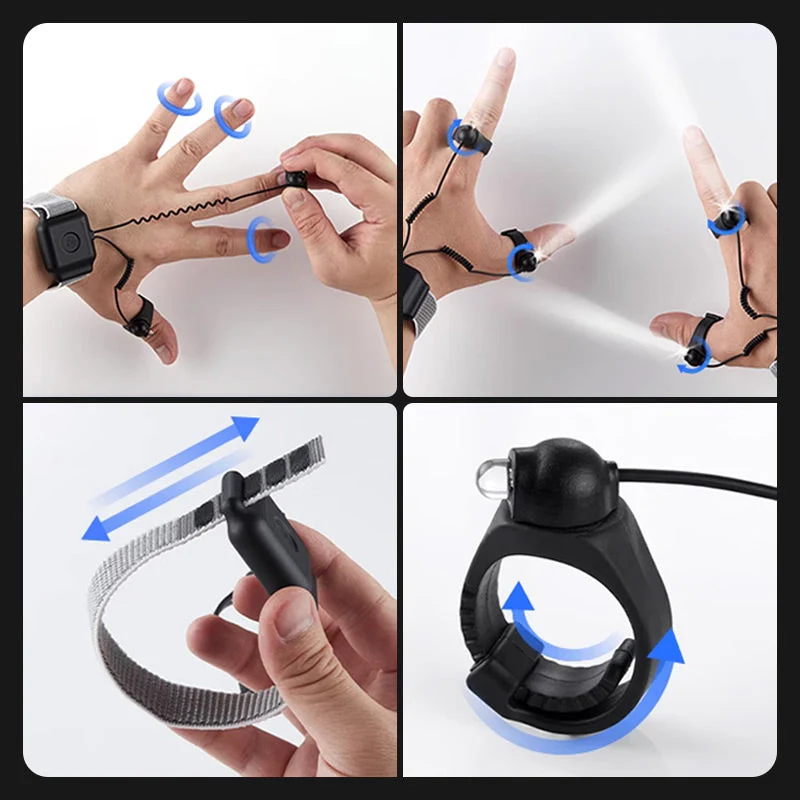 Rechargeable LED Hands Free Finger Flashlights - Image 2