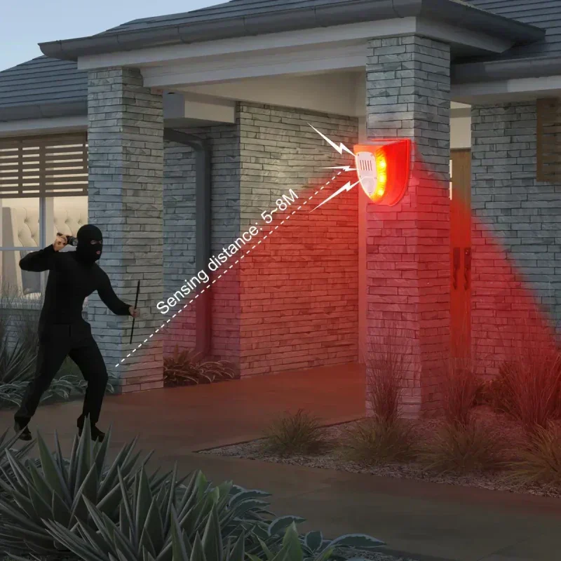 Solar 129dB Sound Security Alarm Light with Motion Sensor - Image 2