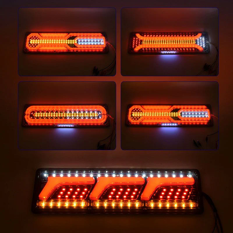 2pcs Bright LED Guide Tail Lights for Trucks - Image 6
