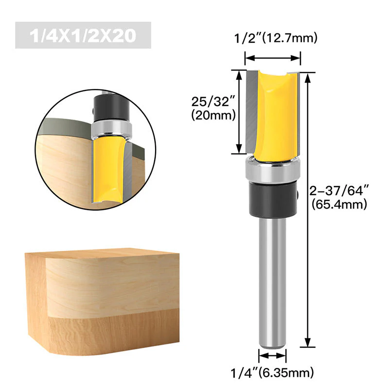Dovetail 1/4'' Shank Bit for Woodworking Grooving - Image 10