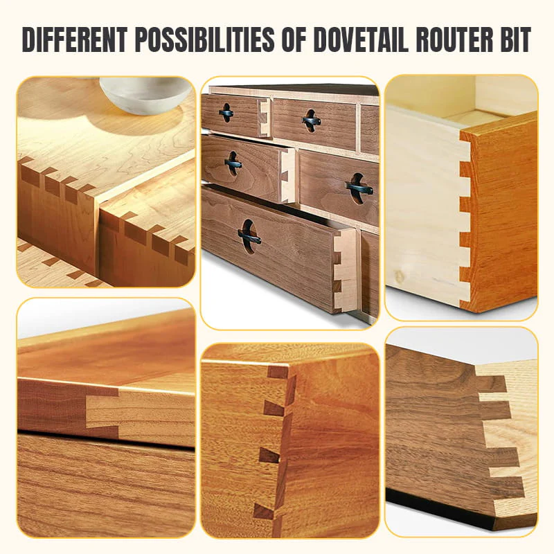 Dovetail 1/4'' Shank Bit for Woodworking Grooving - Image 6