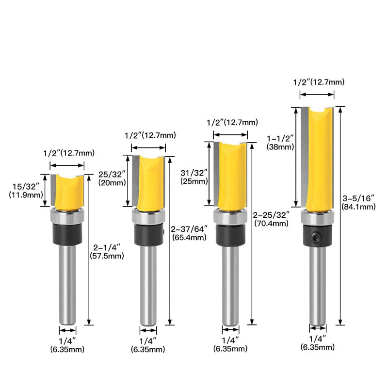 Dovetail 1/4'' Shank Bit for Woodworking Grooving - Image 8