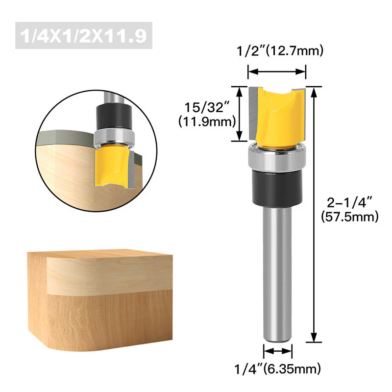 Dovetail 1/4'' Shank Bit for Woodworking Grooving - Image 9