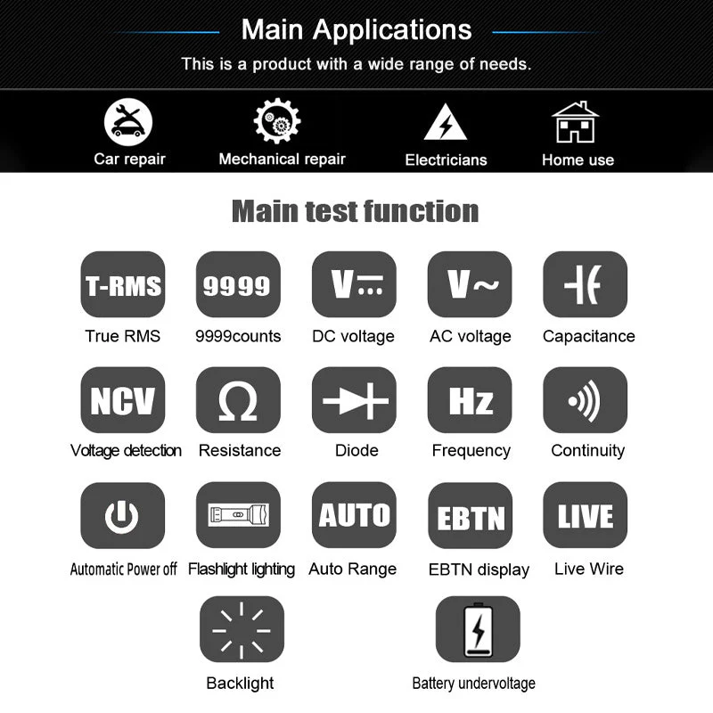 Portable Smart Auto Digital Multimeter - Image 6