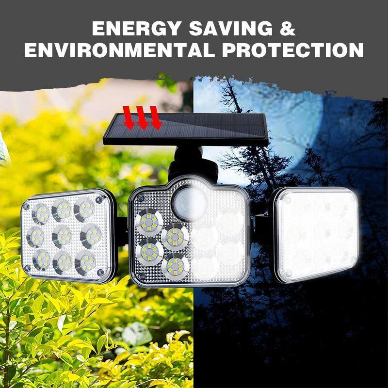 Triple LED Solar Wall Light - Image 3