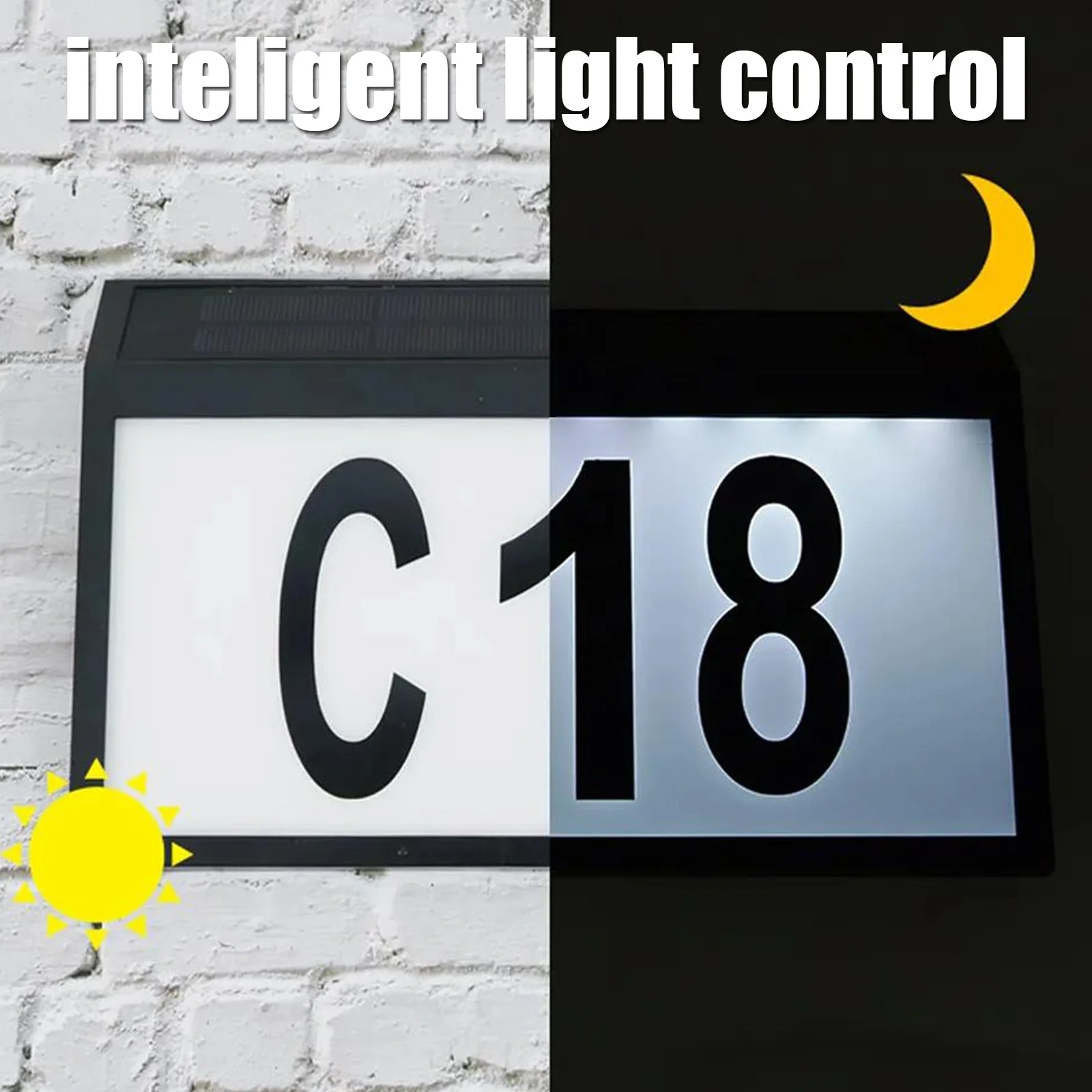 Solar-Powered Address Sign Waterproof LED Light - Image 7