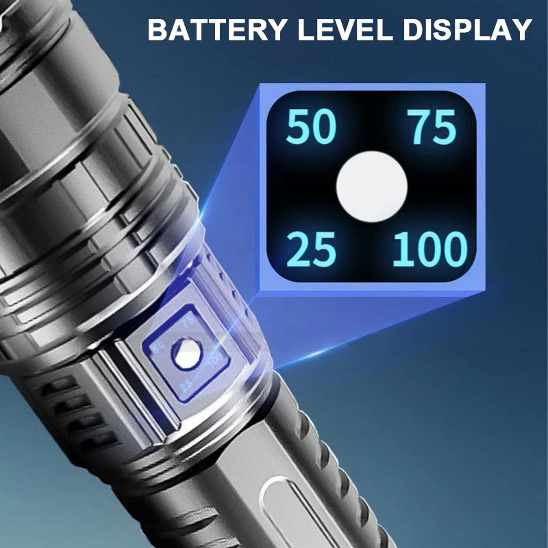 🔥Hot sale🔥Multifunctional White Laser Telescopic Zoom Tactical Flashlight - Image 13