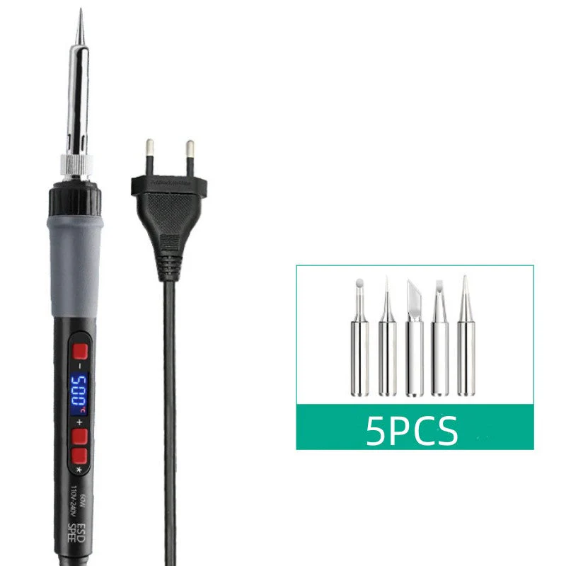 Digital Display Adjustable Temperature Soldering Iron Set - Image 7