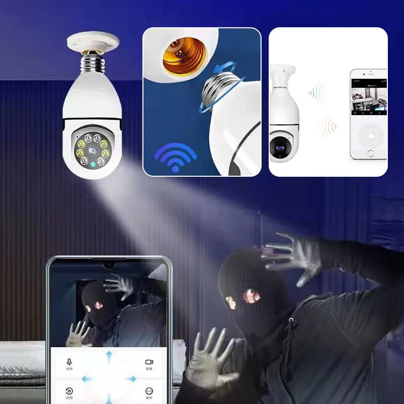 Wireless Wifi Light Bulb Security Camera - Image 3