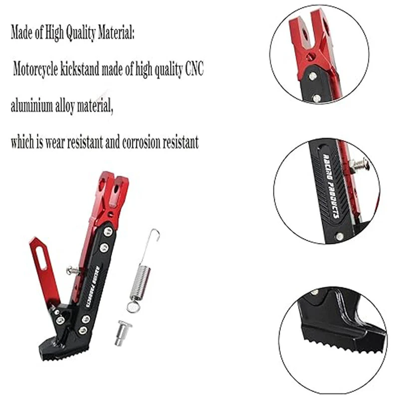 Universal Adjustable kickstand for Motorcycle - Image 2