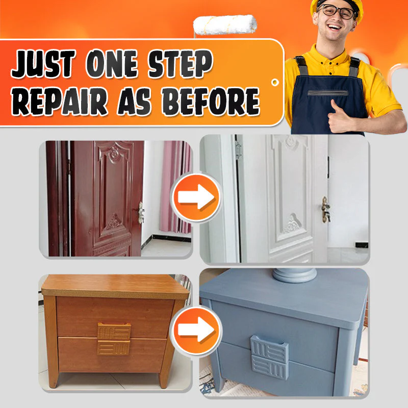Water-Based Furniture Decor Paint for Wood with Tools - Image 2