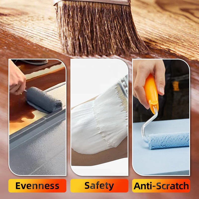 Water-Based Furniture Decor Paint for Wood with Tools - Image 3