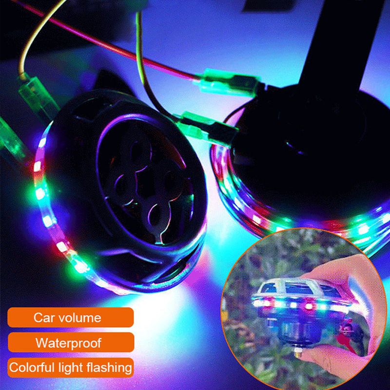 Universal Waterproof Car Snail Horn with Colorful Lights - Image 8