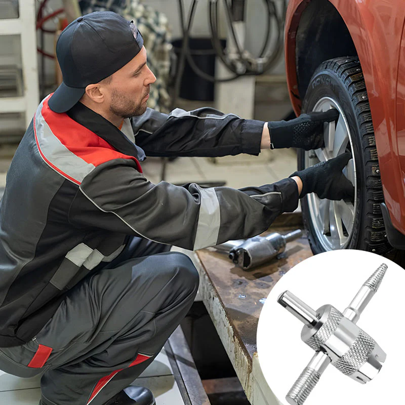 5PCS 4-Way Tyre Valve Removal Tool for Car - Image 3