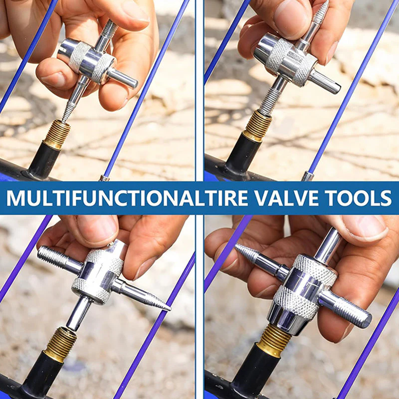 5PCS 4-Way Tyre Valve Removal Tool for Car - Image 4