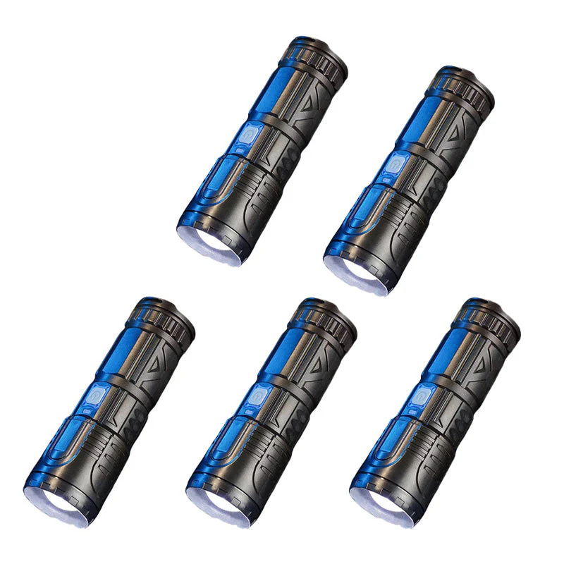 White Laser Telescopic Zoom Flashlight - Image 10