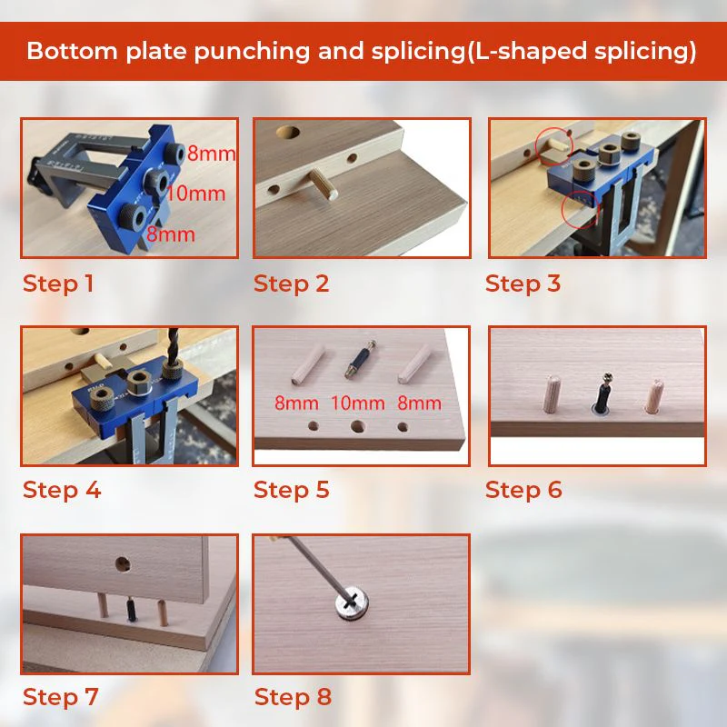 Pousbo® 3-in-1 Woodworking Drilling Guide Locator - Image 10