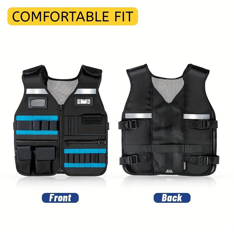 ⏰Adjustable Lightweight Construction Work Tool Vest - Image 8